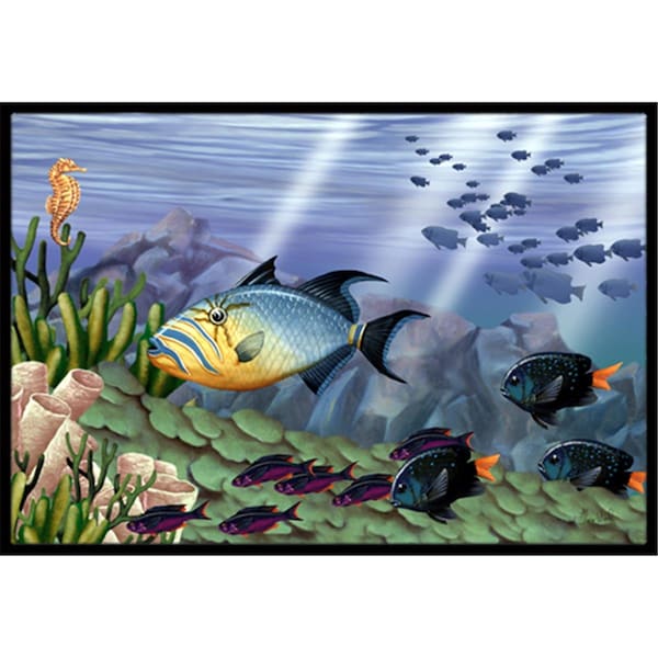 Carolines Treasures Undersea Fantasy 10 Indoor and Outdoor Mat- 18 x 27 in. PTW2035MAT - main
